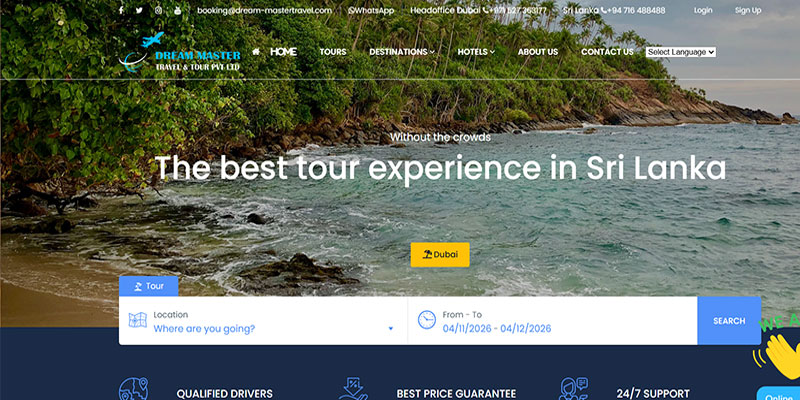 Dream Master Travel - Laravel